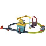 Thomas & Friends Motorized Toy Train Set Fix 'em Up Friends with Carly the Crane, Sandy the Rail Speeder & Thomas for Ages 3+ Years, HDY58