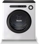 Dessiz Clothes Dryer, 970w, 1.6 Cu.Ft. Machine with Stainless Steel Drum, 11lbs with Exhaust Hose,Digital Control, Auto Stop with Hygrometer Sensor, Dryer for Apartments, Home, RV, Dorms