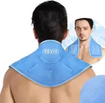 REVIX XL Neck Ice Pack for Injuries Reusable Gel Neck Ice Wrap for Pain Relief, Hot and Cold Compress for Chronic Pain, Sports Injury and Cervical Surgery Recovery, Soft Plush Lining Neck Cold Pack