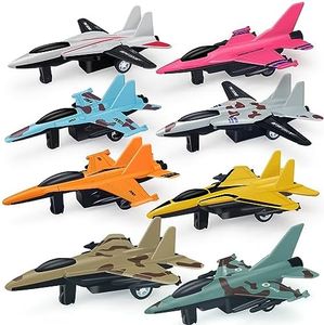 Airplane Toys, Toys for 3 4 5 6 Year Old Boys - Kids' Play Vehicles Airplanes | Pull Back Plane Toys | Die Cast Aircraft Plane Jet Models for Birthday Party Favor （8 Pack）