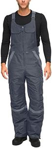 Arctix Men's Tundra Ballistic Bib Overalls With Added Visibility, Steel, Large/32" Inseam