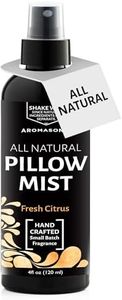Aromasong Fresh Citrus Pillow Spray for Sleeping - All Natural Calming Linen & Bedtime Sleep Mist for Deep Sleep - Pillow Spray Aromatherapy with Botanical Essential Oils for Relaxing Stress