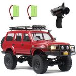 Losbenco RC Crawler 1/16 Scale RC Rock Crawler, WPL C54 All Terrain RC Car RTR 4x4 Off-Road Remote Control Trucks with LED Lights and Two Batteries for Kids and Adults