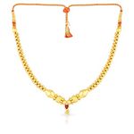 Malabar Gold & Diamonds Gold Necklace for Women 22k | Traditional Gold Thushi necklace 22kt | 22 kt (916) BIS Hallmark Gold Tushi for Birthday, Anniversary, Diwali & Festival Gift