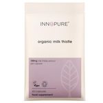 INNOPURE Organic Milk Thistle Capsules - Premium Quality, Soil Association & Vegan Society Certified 100 mg - 80% Silymarin (60 Capsules) UK Made