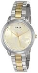 TIMEX Women Stainless Steel Fashion Analog Gold Dial Watch-Tw000T608, Band Color-Multicolor