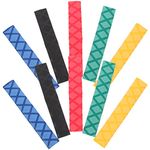 Vaguelly 5 Pairs Drumstick Grips:16.5x1.8CM Anti-slip Drumstick Wrap for Drumming Heat Shrink Sleeves for Drumsticks Drum Stick Wraps