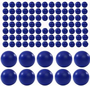 100 Counts .68 Caliber Hard Plastic Nylon Kinetic Rounds Fit for Byrna SD, Salt Supply S2 and T4E HDR Reusable 3.6 Gram 68 Cal Paintball Ammo Less Lethal for Target Practice and Self Defense (Blue)