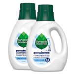 Seventh Generation Liquid Laundry 4x Free and Clear - 40 Fl Oz (2 Count)