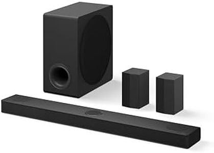 LG S80TR 5.1.3 ch. Dolby Atmos Soundbar with Wireless Subwoofer and Rear Speaker Included, TV Synergy, Wow Orchestra, Wow Interface, WOWCAST Built-in, 2024 New Model