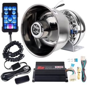 Upgrade 12V Stainless Steel Car Siren Speaker PA System Kit for Truck