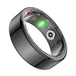 Smart Ring Fitness Tracker, IP68 Waterproof Wearable NFC Smart Ring Sleep Tracking Body Temperature Monitor Pedometer Tracking Ring Ebook Page Turning Music Control (11#)