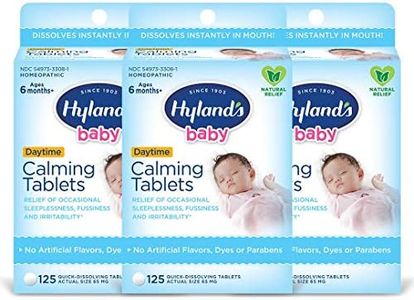 Hyland's Baby Calming Tablets, Natural Relief Of Fussy and Sleepless Babies, 125 Count (Pack of 3)