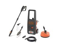 BLACK+DECKER BXPW1500PE Pressure Washer with Patio Cleaner and Fixed Brush (1500 W, 120 Bar, 390 L/H)