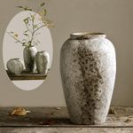 Denique Rustic Ceramic Flower Vase,