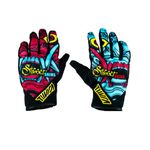 Tiivra Evil IStreet Skin Riding Gloves - High-Tech PVC Knuckle Protector, Abrasion-Resistant Fabric, Ventilated Summer Riding, Touchscreen Compatible, Ideal for Urban and City Riders (XL)