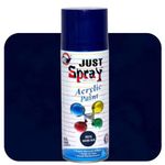 just spray Acrylic Spray Paint Gloss Finish Multipurpose Spray Paint | DIY, Quick Drying Good finish for Metal, Wood, and Walls 400ml (Dark blue)