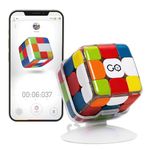 GoCube Edge, The Connected Electronic Bluetooth Cube - Award-Winning 3x3 Magnetic Speed Cube - App Enabled Interactive Smart Cube - Best Gift for Kids & Adults - STEM Brain Teaser Puzzles - Free App