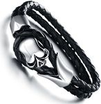 JewelryWe Stainless Steel Gothic Sk