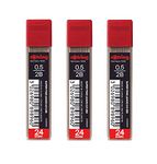 rOtring 0.5mm 2B Super Polymer Pencil Lead - Pack of 3 Tubes - 72 Leads in Total - Refills for Mechanical Pencils