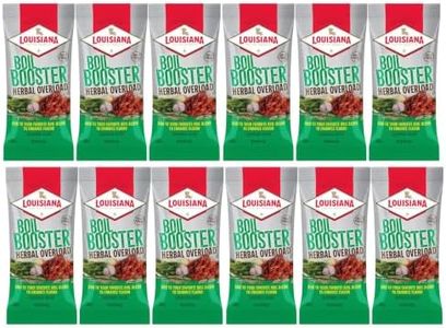 Louisiana Fish Fry Boil Booster Salt-Free Seasoning Blend, Herbal Overload, 8 Ounce (Pack of 12)
