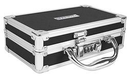 Vaultz Medicine Case with Combination Lock, 8.25 x 5 x 2.5 Inches, Black (VZ00361)