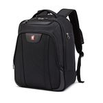 SWISSGEAR Carry-On Backpack with Quick Access Laptop Section - Fits laptops up to 17.3-Inch and Tablets - Black (SWA2328BD)