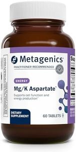 Metagenics Mg/K Aspartate - with Potassium & Magnesium Aspartate - Electrolyte Supplement* - Mineral Magnesium - Highly Absorbable - Non-GMO - Gluten-Free - Vegetarian - 60 Tablets