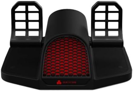 Han-CRP-01 Honeycomb Aeronautical Charlie Rudder Pedals with Adjustable Tension Honeycomb Aeronautical Charlie Ladder Pedal with Tension Adjustment Function, Durable Aluminum Construction, Innovative