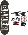 Baker Skateboard Complete Logo Black/White 8.475" OG Shape