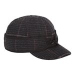 Stormy Kromer Original Kromer Cap - Winter Hat for Men & Women, Baseball Hat with Ear Flaps, Indigo Plaid, 7