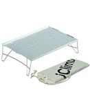 iClimb Mini Solo Folding Table Ultralight Compact for Backpacking Camping Hiking Beach Picnic (Silver - S)