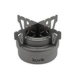 Kuvik Titanium Alcohol Stove - Ultralight and Compact Stove for Backpacking, Camping, and Survival