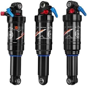 DNM AO-38RC Mtb Rear Shock Bike Air Rear Shock Rebound/Lock Out - Manual Remote - Adjustable Air Pressure (190 x 50 mm (7.48" x 1.97"))