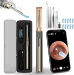 Wohlmen Ear Wax Removal with 1920HD Camera Wireless Compatibility with iPhone, Ear Otoscope Cleaning Kits iPad & Android Smart Phones – Adults & Kids