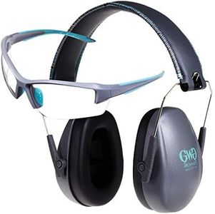 Allen Company Girls with Guns Assure Protective Safety Glasses & Earmuffs Combo Set, Gray/Teal/Black, one Size