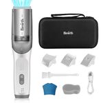 Bimirth Men Baby Hair Clipper,Silent Hair Clippers For Children,Quiet Kids Hair Trimmer,Cordless Toddler Haircut Machine In Bag For Easy Storage,Usb Rechargeable,Waterproof,3 Guide Combs(Vacuum)