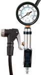 CycloSpirit Universal Bicycle Tire Inflator Gauge with Auto-Select Valve Type - Presta and Schrader Air Compressor Tool