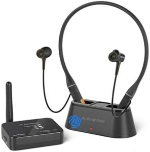 Avantree Aura Loop – Next-Gen Wireless TV Earbuds with Auracast & Charging Dock, 3 EQ Modes with Voice Clear for Seniors, Works with Auracast Earbuds & Assistive Listening Devices