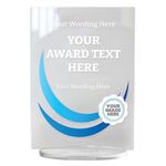 1 Personalised Customised Upload Your Own Image And Text Trophy Award Club Office Work Ceremony Acrylic Plaque Gift Acrylic Stand Holder 140mm X 100mm Primary Teaching Services