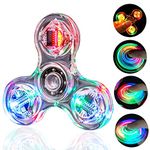 Steemjoey Crystal Led Light Fidget Toy Fidget Toy Stress Relief Anti-Anxiety Toy Brain Development Toy Gift for Children and Adults (Crystal-White)