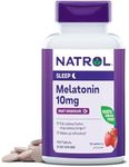 Natrol Fast Dissolve Melatonin 10 mg, Melatonin Supplements for Restful Sleep, Sleep Support for Adults, 100 Strawberry-Flavored Melatonin Tablets, Up to a 100 Day Supply