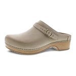 Dansko Berry Slip-On Mule Clogs for Women – Memory Foam and Arch Support for All -Day Comfort and Support – Lightweight EVA Oustole for Long-Lasting Wear, Oyster, 9.5-10