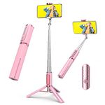 COLORLIZARD Selfie Stick Tripod with Remote，Aluminum Alloy Phone Tripod, Bluetooth Remote and 270°Rotation Stand Compatible with iPhone and Android Phone