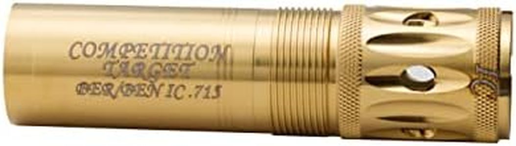 Carlsons Choke Tubes 12 Gauge Compatible for Beretta Benelli Mobil [ Improved Cylinder | 0.715 Diameter ] Stainless Steel | Gold Competition Target Ported Sporting Clays Choke Tube | Made in USA