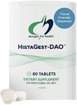 Designs for Health HistaGest-DAO - Diamine Oxidase DAO Enzyme to Support Digestion of Histamine-Containing Foods - 20,000 HDU DAO Diamine Oxidase Enzymes (60 Gastro-Resistant Tablets)