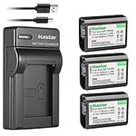 Kastar 3-Pack NP-FW50 Battery and S
