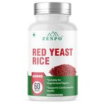 ZESPO Red Yeast Rice 650mg with CoQ10 – 60 Veg Capsules | Plant-Based Supplement for Daily Wellness & Heart-Friendly Nutrition | No Gluten, No Soy, Non-GMO
