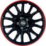 J-Tec J14575 wheel covers Hero GTR, black/red trim, 14-inch