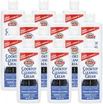 HOPE'S Cooktop Cleaning Cream, Fast Acting, No-Rinse Cooktop Cleaner for Glass Top Stoves, Polishes and Removes Burnt-on Stains Easily on Glass Ceramic Cooktops, 8 Fl Oz, Pack of 12